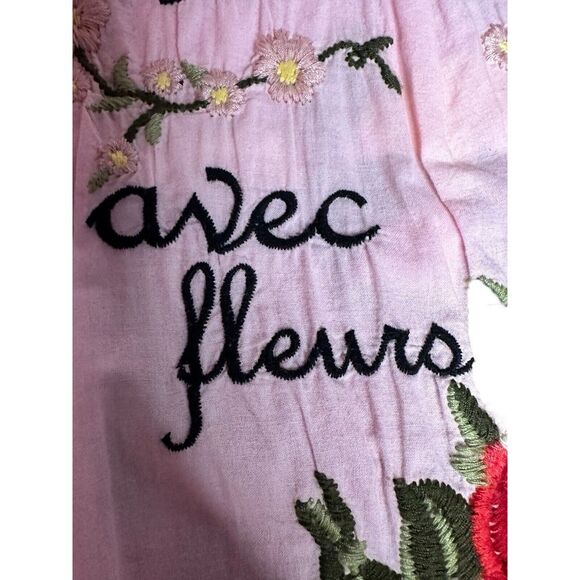 Johnny Was Blazer Jacket Womens M Pink  Floral Roses Embroidered JW Coat Medium - Picture 16 of 16